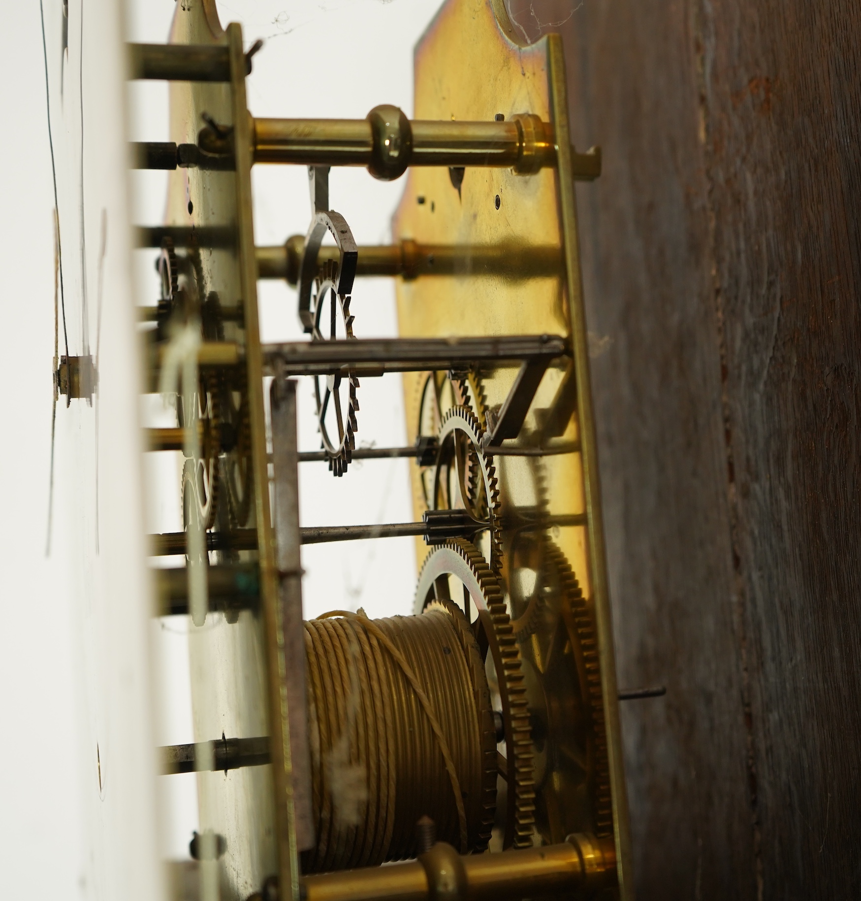 A mid 19th century mahogany eight day longcase regulator, silvered dial signed William Woodhouse, London